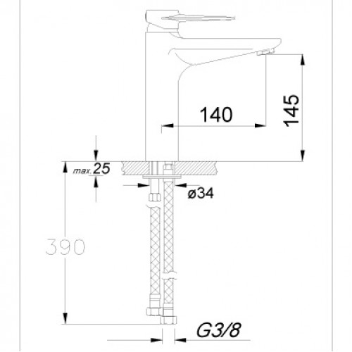 Premium Lavabo Bataryası Parlak