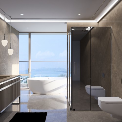 Diano Reflective - Kare Duşakabin